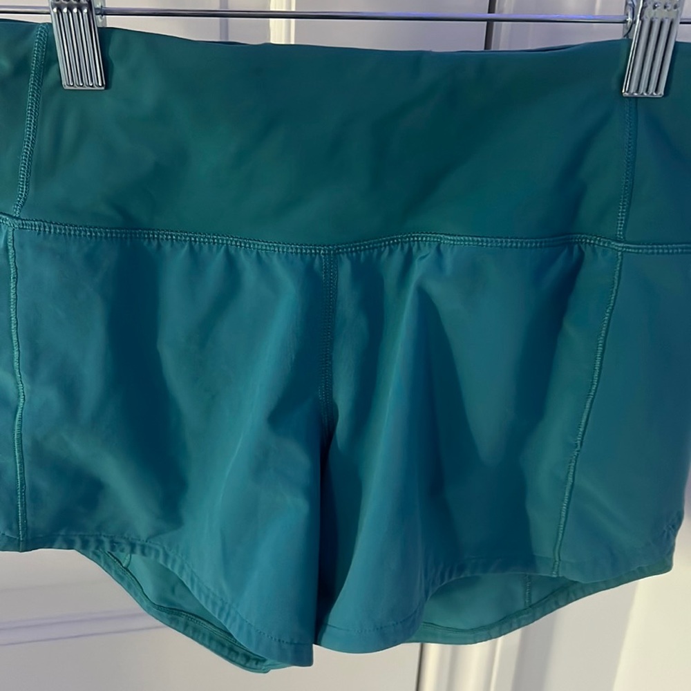 Lululemon speed ups teal size 0
